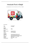 Campagneplan / Marketingplan / Marketingcommunicatieplan - CIJFER 9 - Introductie Picnic in België