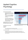 PSY3009F: Applied cognitive Psychology