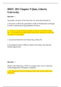 HIEU 201 Chapter 5 Quiz / HIEU201 Chapter 5 Quiz (Latest  Verified Versions): Liberty University| Already Reviewed five star document(Complete Answers- 100% Correct) HIEU 201 Chapter 5 Quiz- _ Answer