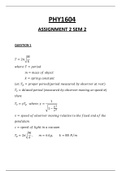 PHY1604 assignment 2 semester 2 2020