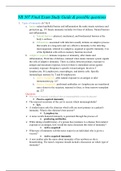 NR 507 Final Exam Study Guide / NR507 Final Exam Study Guide ( LATEST 2020,V1 ): Advanced Pathophysiology: Chamberlain College of Nursing (Updated Guide, Already Graded A)