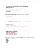COMPLETE SOLUTIONS HIST 410N Contemporary History Final Exam Version 3 (Questions with Answers)