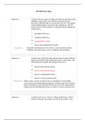 NR 508 Week 2 Quiz / NR508 Week 2 Quiz (LATEST,2020): Chamberlain College of Nursing(Updated Complete Solutions, Already Graded A)