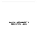 MAC3761 ASSIGNMENT 03 SUGGESTED SOLUTION
