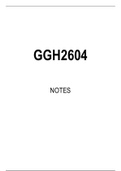 GGH2604 Summarised Study Notes