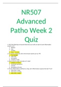 NR507 / NR 507 Week 2 Quiz:  LATEST, Chamberlain - All Answers Correct. FALL  Qrt 2020/2021