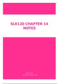SLK120 Chapter 14 Notes