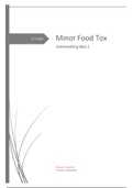 Samenvatting deel 2 van de minor 'food forensics and toxicology'