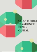Crossborder Taxation of Human Capital  Summary