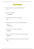 BIOS 252 Final Exam/BIOS 252 Final Exam Review, BIOS 252 Final Exam Questions and Answers (Essay Type) & BIOS 252 Lab Final Exam and BIOS 252 Midterm Exam: Anatomy & physiology (Latest 2020): Chamberlain College of Nursing