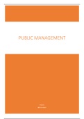 Public Management 2019-2020