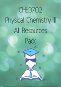 CHE3702 - Physical Chemistry III Notes