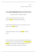 NR 442 NNA BIOTERRORISM SELF-STUDY EXAM {100%}