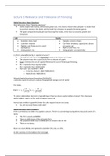 Lecture notes Corporate Finance & Governance