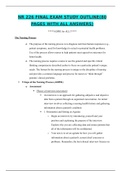 NR 226 FINAL EXAM STUDY OUTLINE (80 PAGES WITH ALL ANSWERS)
