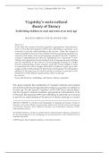 FMT3701: Vygotsky-social-cultural-theory of literacy scaff