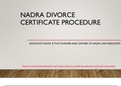 Simple Method of Nadra Divorce Certificate by Expert