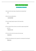 Chamberlain College of Nursing : BIOS 252 Final Exam / BIOS252 Final Exam (80 Q & A)(LATEST, 2020) : Anatomy and Physiology-II (All Correct Answers, Download to score A)