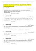NURS 6541N FINAL EXAM 2 – QUESTION AND ANSWERS 