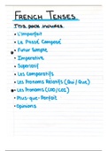 Summaries of French Tenses