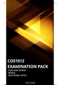 COS1512 FULL EXAM PACK/NOTES – Introduction to Programming II (2013-2020)