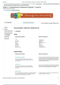 Health Assessment, NRS-434VN SHADOW HEALTH