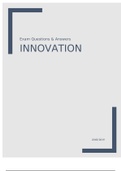 Innovation Exam Questions