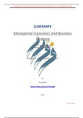 Organizational Behavior, Managerial Economics and Business Strategy, and Accounting for Decision Making and Control PDF SUMMARIES