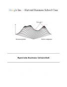 Strategy Google Inc. â€“ Harvard Business School Case