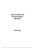 Stress, Health and Disease Reader Summary