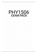 PHY1506 EXAM PACK/ SUMMARY/ NOTES 2021 