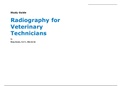 VET 220 Radiography for Veterinary Technicians Study Guide 2021 {Penn Foster College}