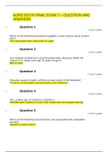 NURS 6531N FINAL EXAM 3 – QUESTION AND ANSWERS