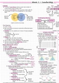 Leadership & Management summary (incl. lecture notes + articles)