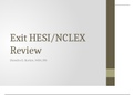 NRSG 4510/4535  HESI Exit NCLEX Review Session.6.10.16.exam docs Q$A
