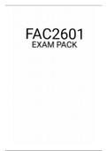 FAC2601 EXAM PACK