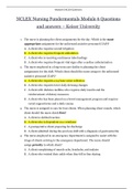 NCLEX Nursing Fundamentals Module 6 Questions and answers {100%} | Nursing Fundamentals Module 6 {Graded A}