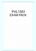 PVL1501 EXAM PACK