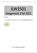 ILW1501 Assignment 2 (2021) answers