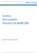 vSim 350 Clinical Replacement Packet for Students 8.20_2020 | vSim Clinical Replacement Packet for Students 8.20