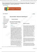 NR 509 Musculoskeletal Documentation Shadow | LAB PASS | Chamberlain College of Nursing