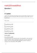 math 225 n week 8 final questions with correct answers