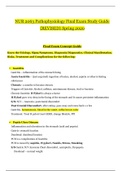 NUR 2063 Pathophysiology Final Exam Spring 2020 | NUR2063 Pathophysiology Final Exam Concept Guide