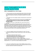 Hesi Fundamentals Practice Question| (LATEST) GRADE A
