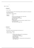 BUSI 411 Exam 3 (Version 2)-25Q &A, BUSI 411 OPERATIONS MANAGEMENT, Liberty University