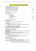 NUT 111B - Midterm &Final Exams Study Guides.