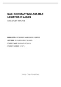 MAX: KICKSTARTING LAST-MILE LOGISTICS IN LAGOS CASE STUDY ANALYSIS