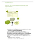 „BIG 5“ der Gesundheitspsychologie in den Sozial-Kognitiven Modellen 
