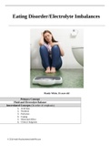 NUR 1211C: Eating Disorder/Electrolyte Imbalances - Mandy White. Case Study. 
