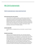 NR224 / NR 224 Exam 2 Study Guide (Latest 2021 / 2022) Fundamentals - Chamberlain